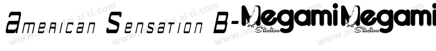 American Sensation B字体转换